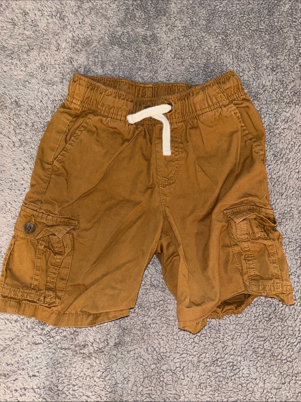 Cat & Jack Rust Brown Cargo Pull-On Shorts